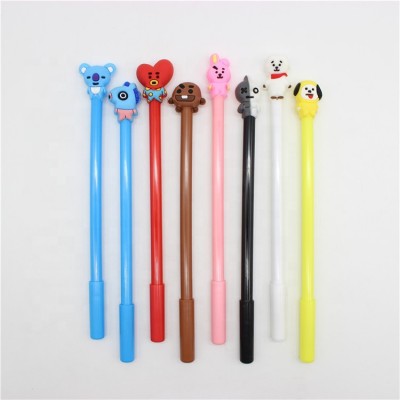 Gel Pens Kids Gel Pen Cartoon Fountain Pen With Cartoon Soft Doll